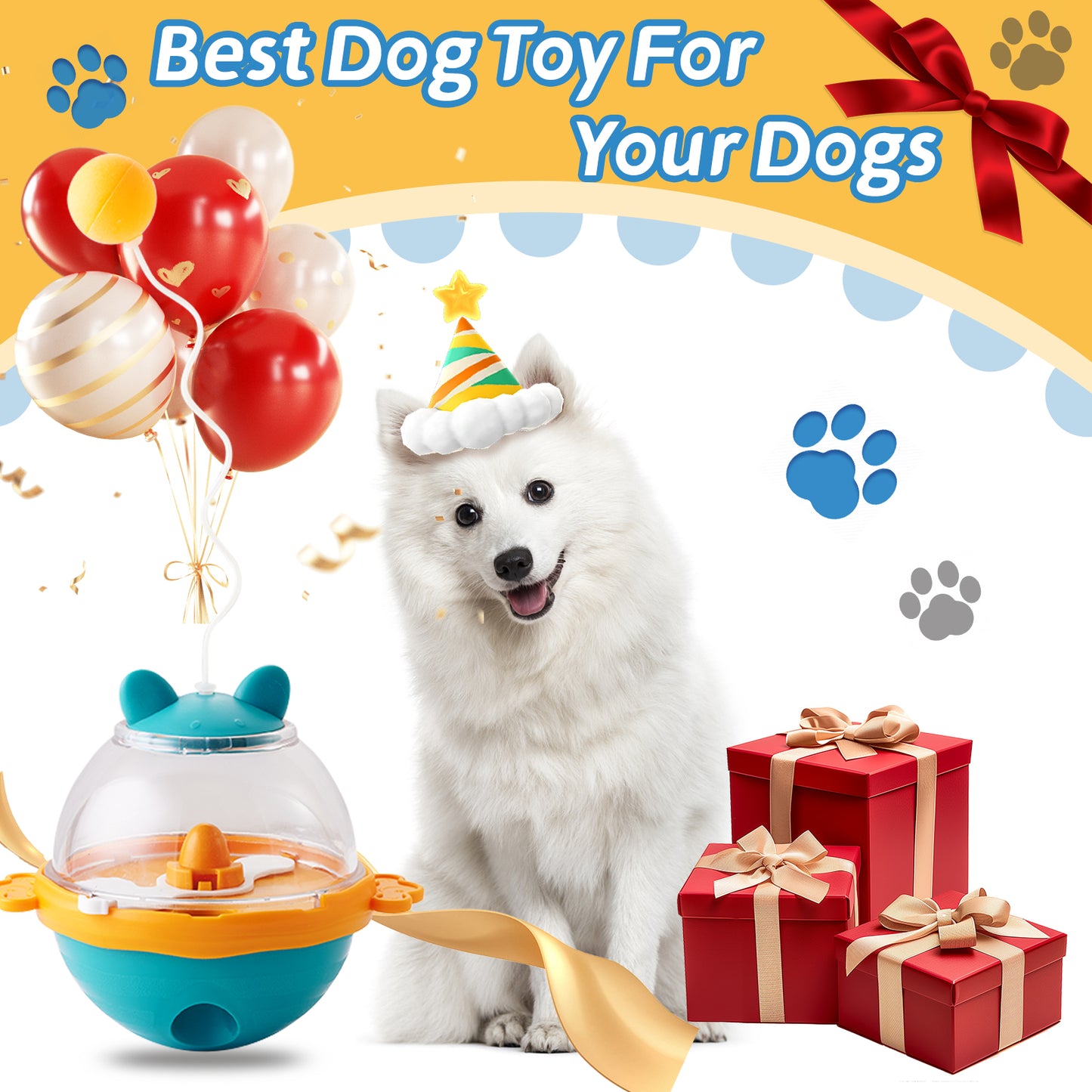 Guardians Tumbler Pet Toy Cat Leaky Food Toy Interactive Dog Cat Toy Food Treat Dispensing Toys, Slow Feeder Treat Ball For Pets Increases IQ Interests In Play