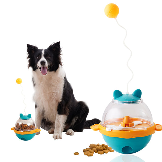 Guardians Tumbler Pet Toy Cat Leaky Food Toy Interactive Dog Cat Toy Food Treat Dispensing Toys, Slow Feeder Treat Ball For Pets Increases IQ Interests In Play