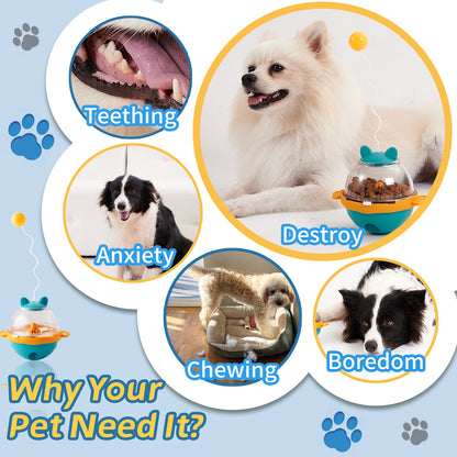 Guardians Tumbler Pet Toy Cat Leaky Food Toy Interactive Dog Cat Toy Food Treat Dispensing Toys, Slow Feeder Treat Ball For Pets Increases IQ Interests In Play