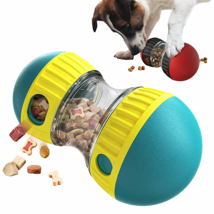 NNEDSZ Green Interactive Dog Slow Feeder Toy - Food Dispenser Ball for Healthy Digestion
