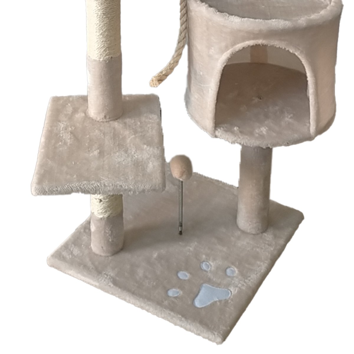 NNEDPE 110cm Cat Tree Scratching Post - Beige