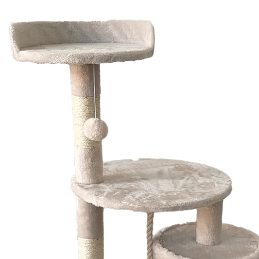 NNEDPE 110cm Cat Tree Scratching Post - Beige